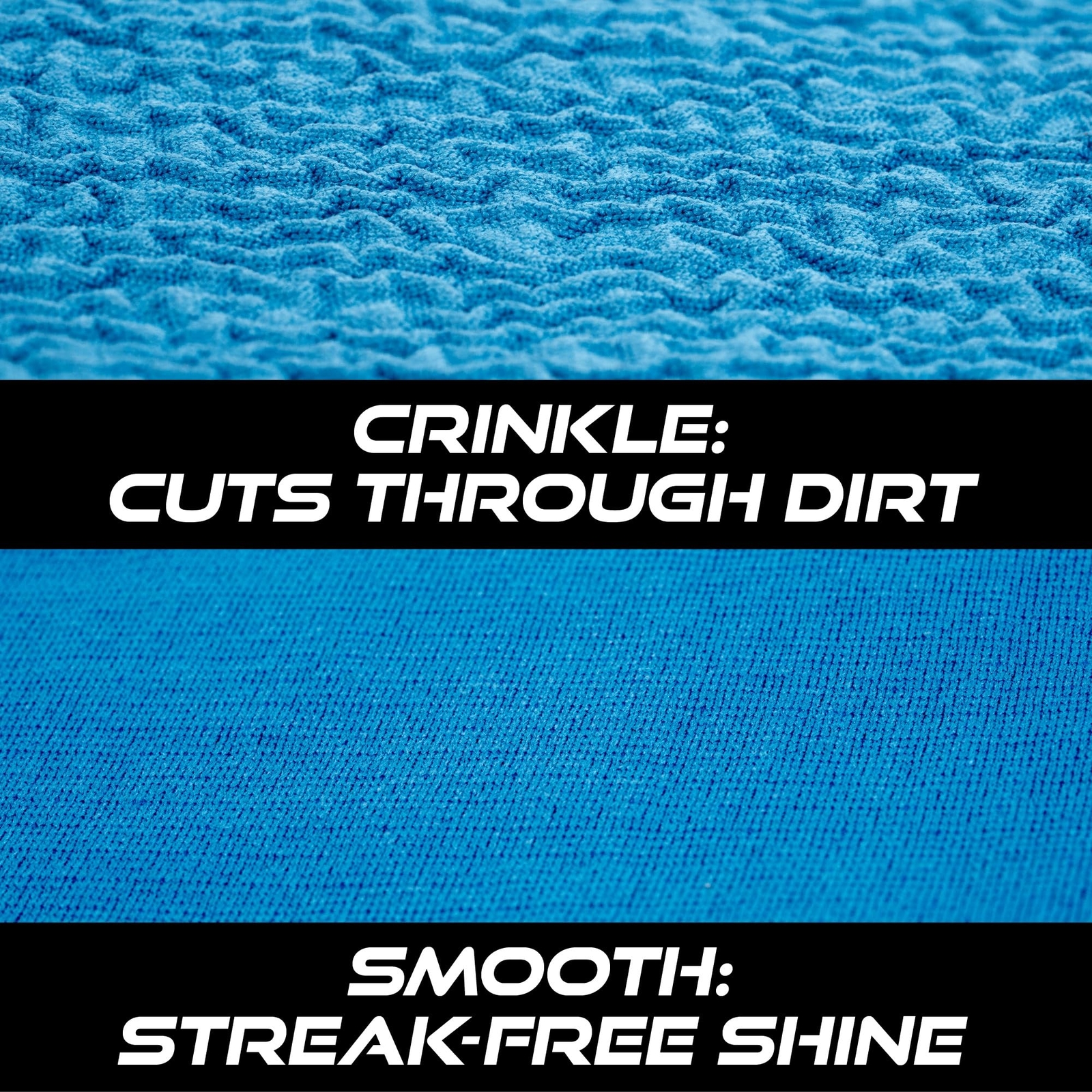 VIKING 2-Pack Microfiber Glass Cleaning Cloths for Cars and Home 16×16″