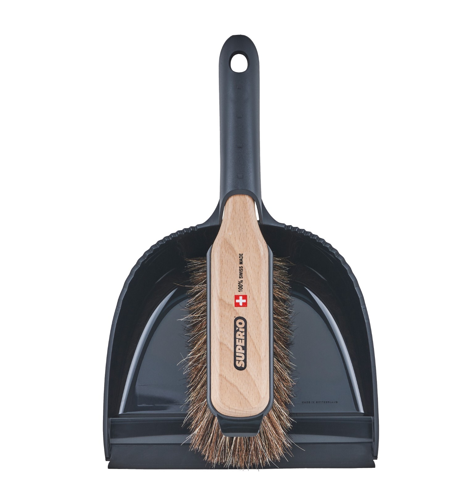 Horsehair Broom & Dustpan Combo, Hand Broom, Compact Hand Sweep Set