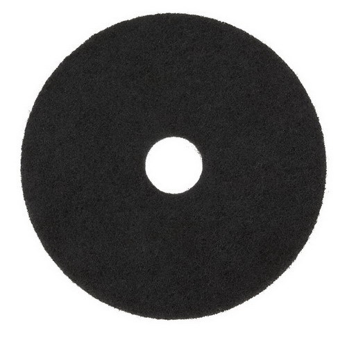 3M Scotch-Brite Floor Stripping Pad Black, 20″ Dia x 0.5″, Nylon | 5/Case