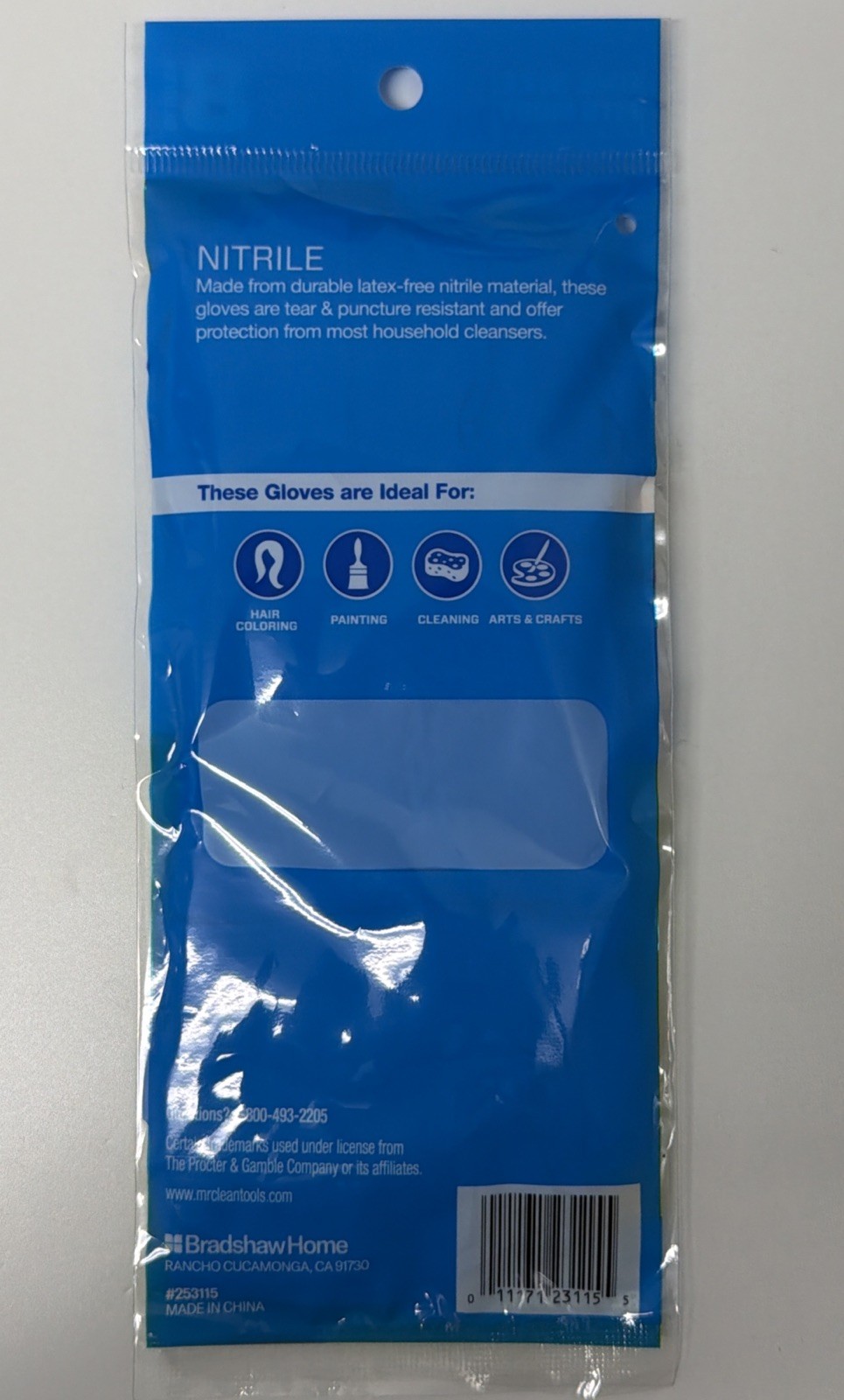 12 Pack Of 8 Mr. Clean Nitrile Gloves Latex Free/Powder Free (96 Gloves Total)