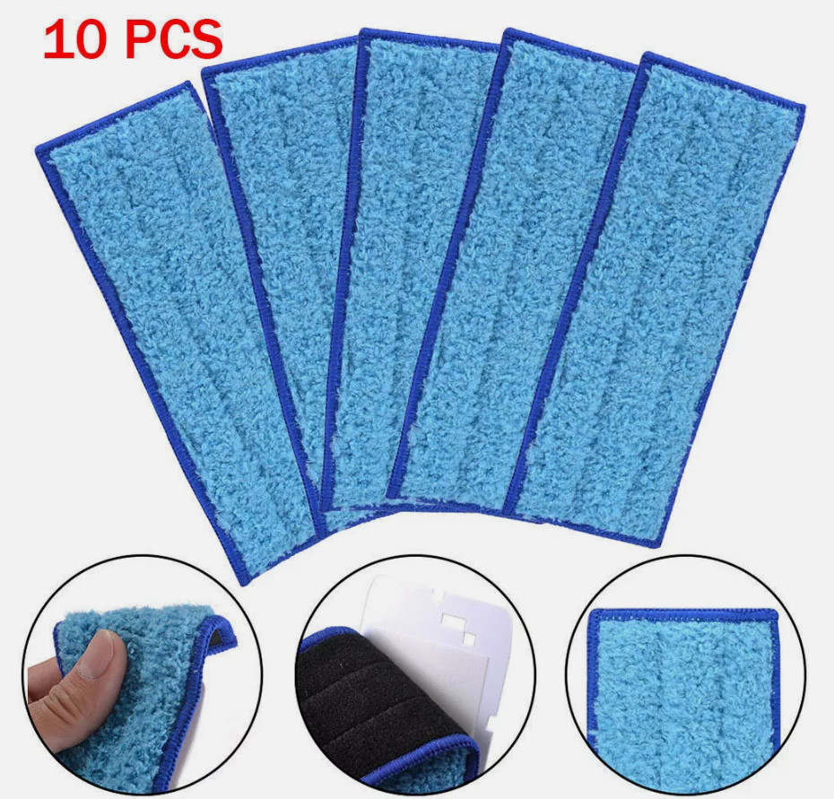 10x Washable Wet Mopping Pads Clean Floor for iRobot Braava Jet 240 245 Mop US
