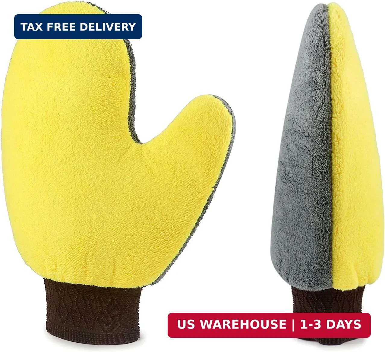4 Pack Painter’s Gloves, Soft Microfiber Terry Mitts for Cleaning, Dusting