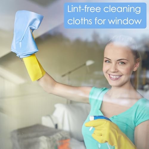 Pack Microfiber Glass Cleaning Cloth 16 Inch X 16 Inch Polishing Cloths 12