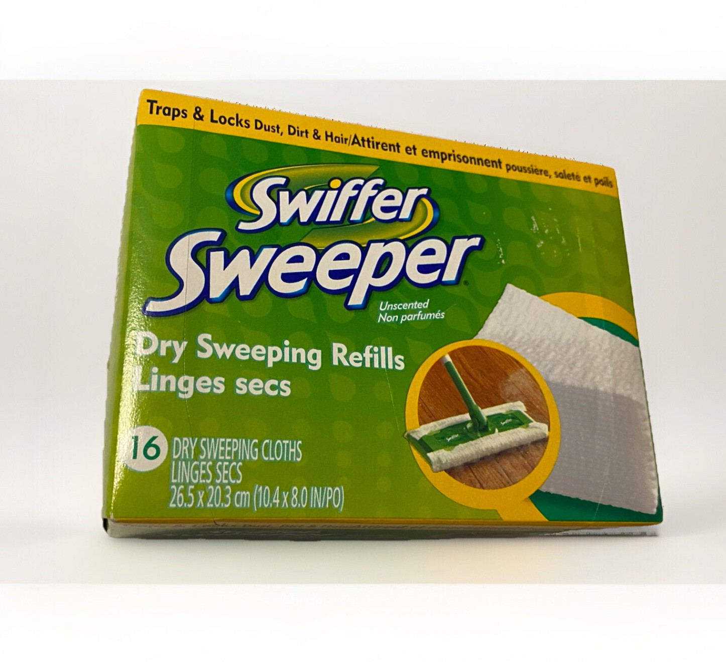 Swifter Dry Sweeper Refills 16 unscented cloths NEW