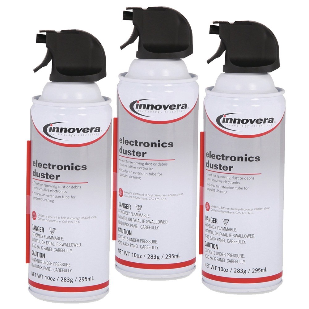 Innovera 10013-BNDL (3-PK) 10 oz Can Compressed Air Duster Cleaner New