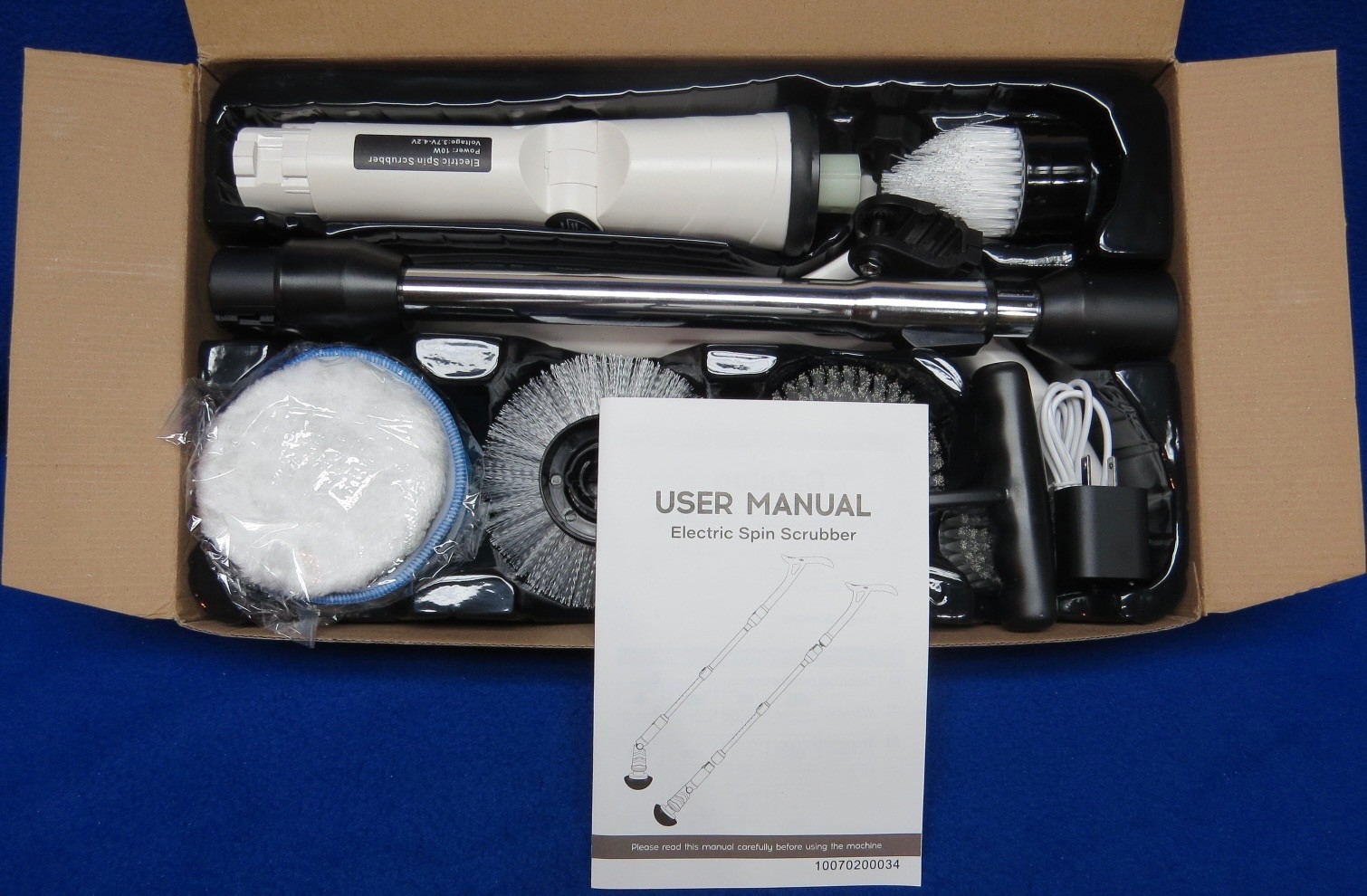 NIB New Improved “8 in 1” Cleaning Brush Cordless Spin Scrubber