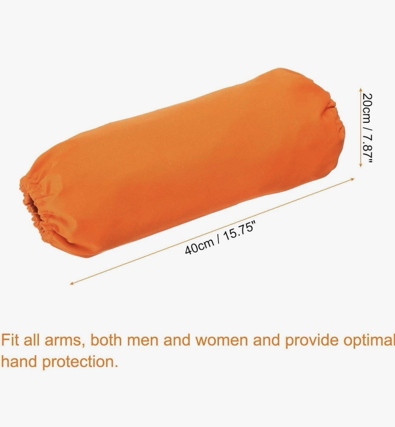 Orange Flannel Cleaning Arm Sleeves Easy Grip 4-Pack One Size 15.75″ x 7.87″