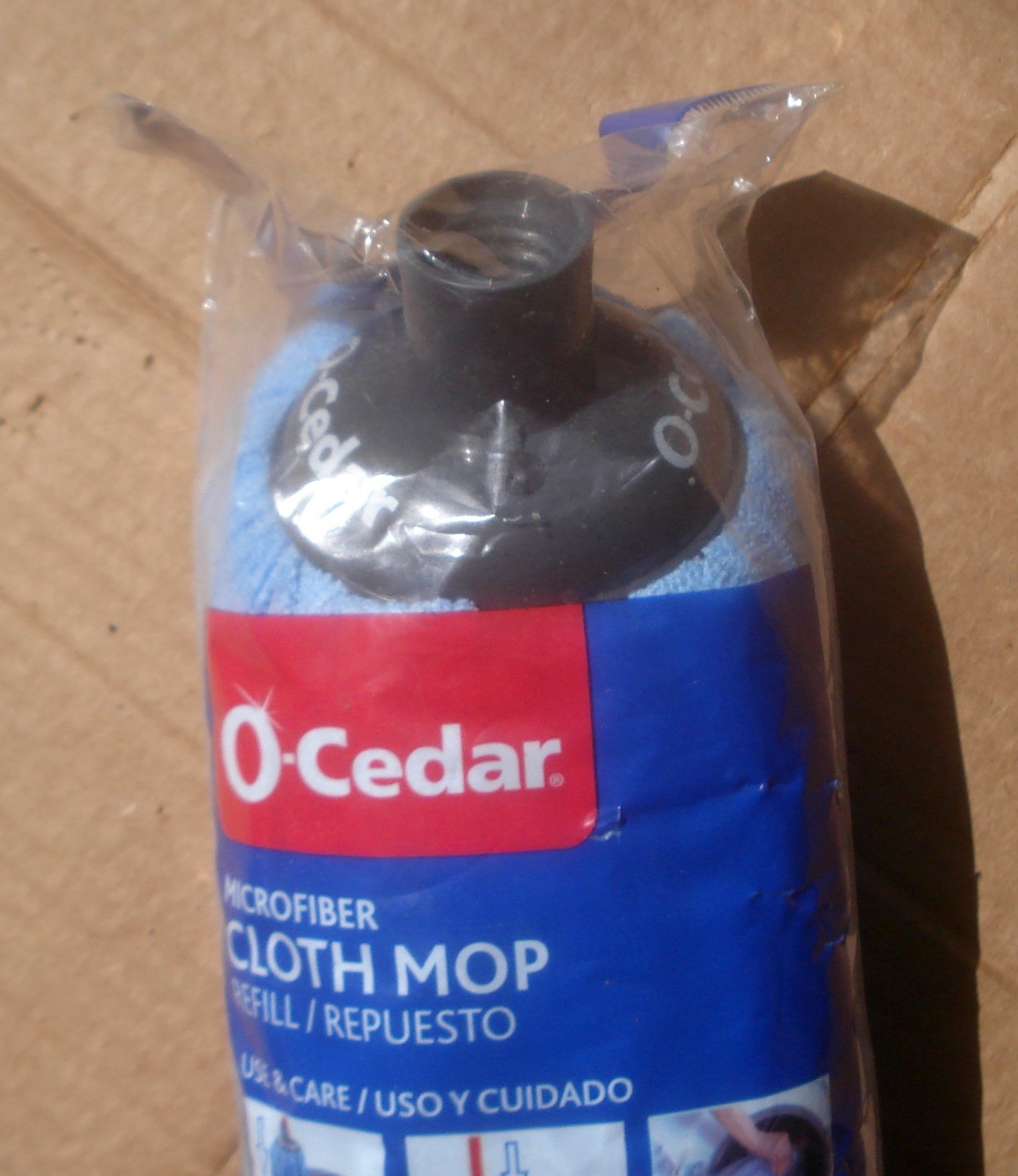 O-Cedar Microfiber Cloth Mop Refill Blue 1 Count Pack of 1 NIP (BL-WC)