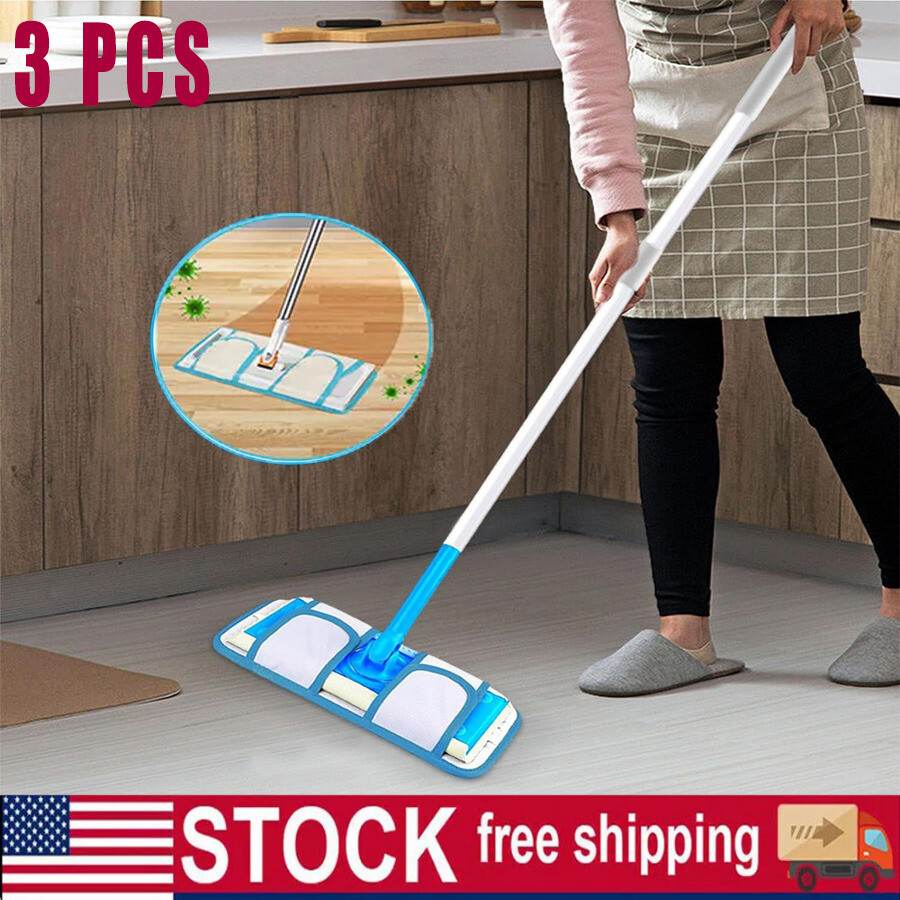 Microfiber Cleaning Mop Pad, Compatible With Sweeper, Washable And Durable 3pcs