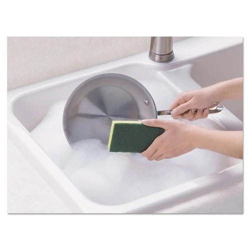 Scotch-Brite Heavy-Duty Scrub Sponge, 4.5 x 2.7, 0.6″ Thick, Yellow/Green 3 Pack