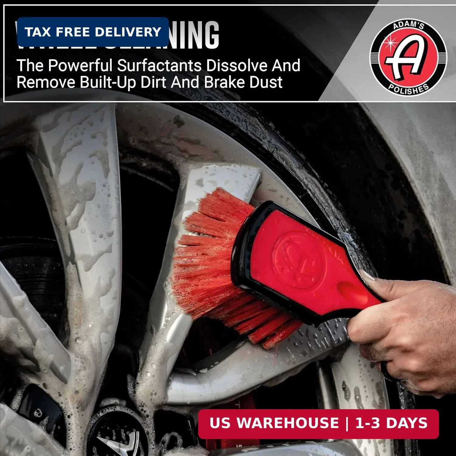Adam’s Polishes Wheel & Tire Cleaner Gallon – Professional All in One Tire & Whe