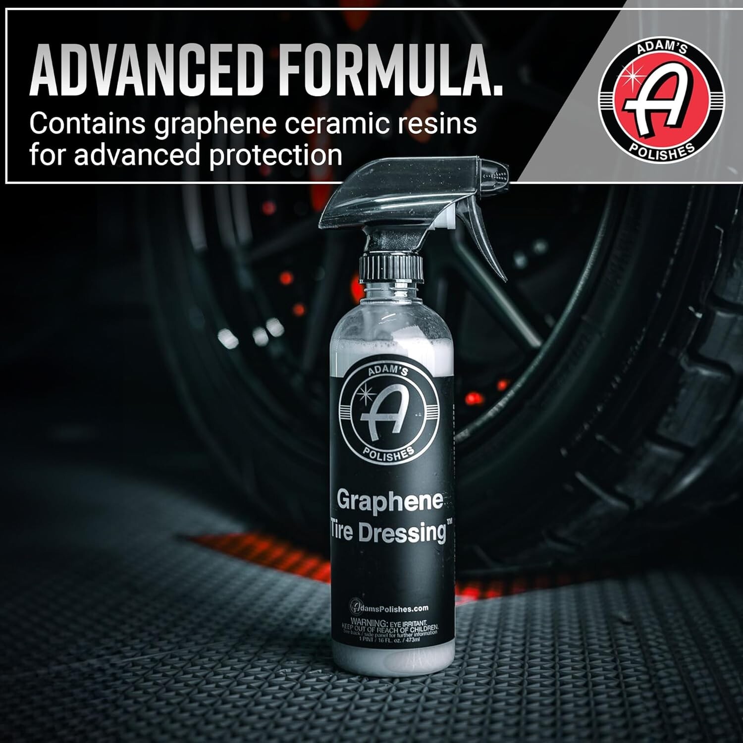 Adam’s Polishes Graphene Tire Dressing – Deep Black Finish 16 fl. oz