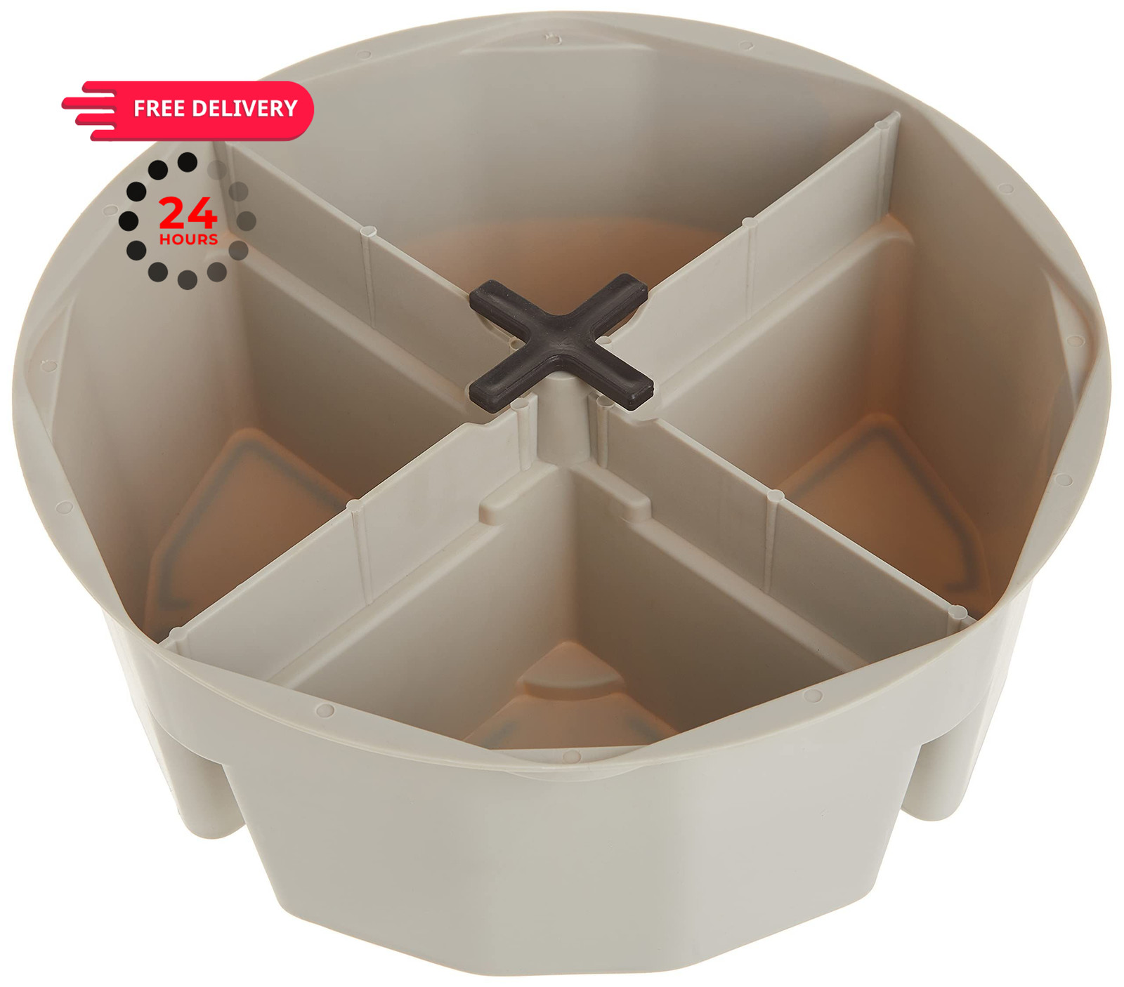 Custom Leathercraft1154 4-Inch High, Full-Round Bucket No Size, Cream White