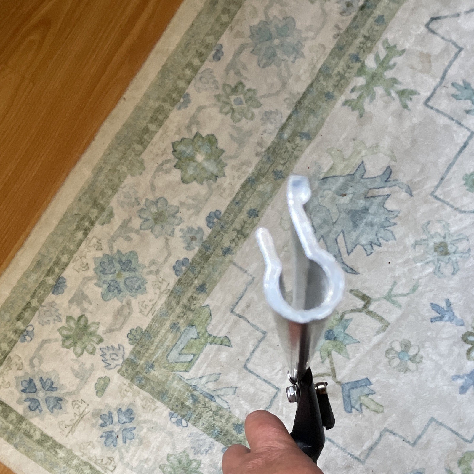 Ettore 18 in Adjustable Window Squeegee Black Plastic Handle Silver Metal Head