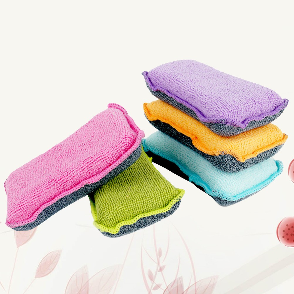 5Pcs Sponges for Dishwashing Rich Bubbles Easy Grip for Home Kitchen Use