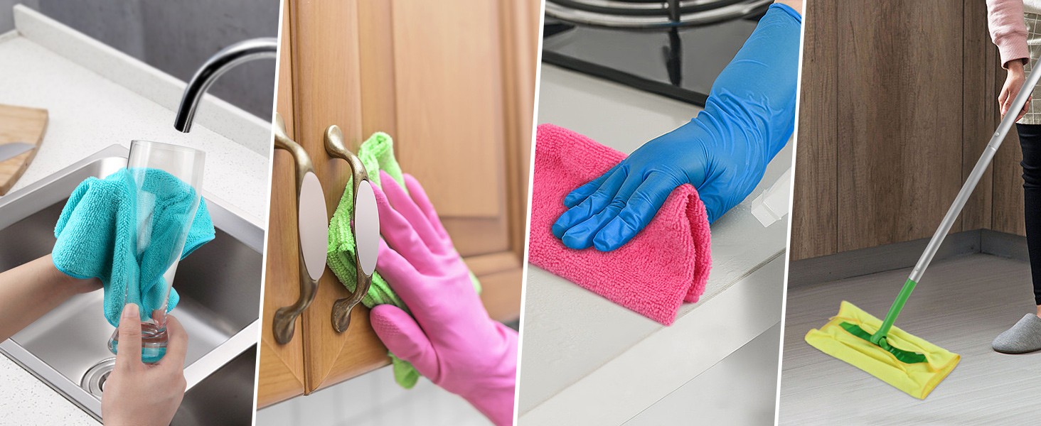 Microfiber Cleaning Cloth 210GSM,Size:, Ultra-Soft, High-Density Non-Abrasive