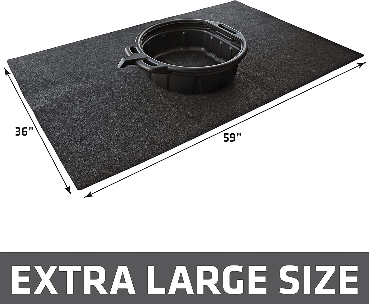 XL Oil Spill Mat , Premium Absorbent Oil Pad, Reusable, Washable