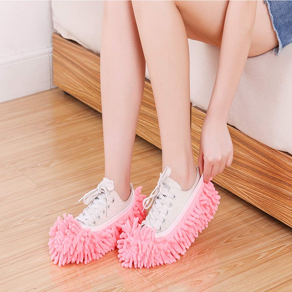 Mop Slippers Shoes 5 Pairs (10 Pieces) – Microfiber Cleaning House Mop Slippers