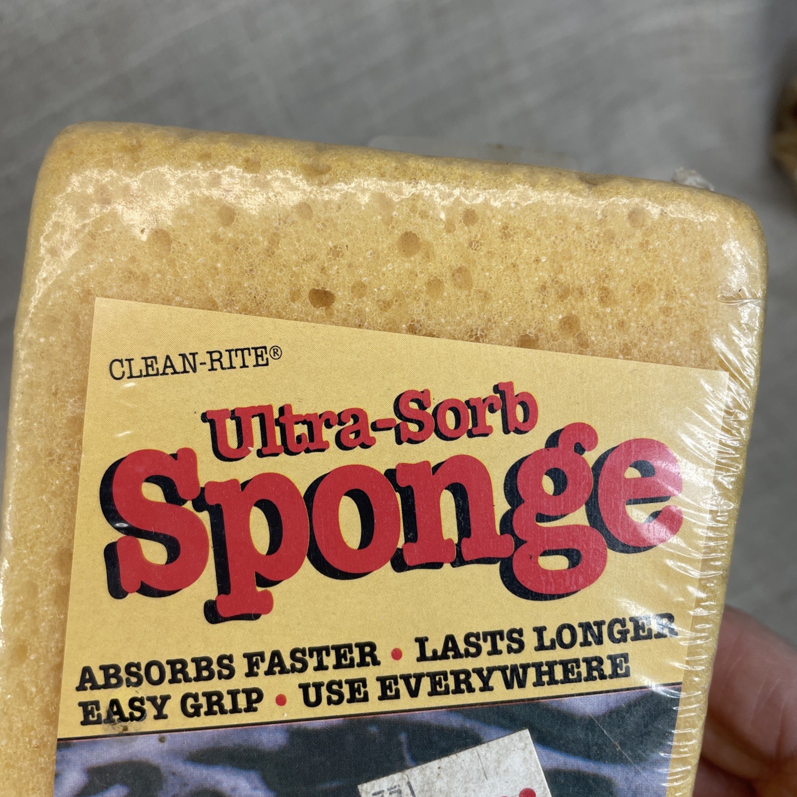 VTG New Sealed Sponge Clean-Rite Kitchen Easy Grip Ultra Sorb Atlanta USA