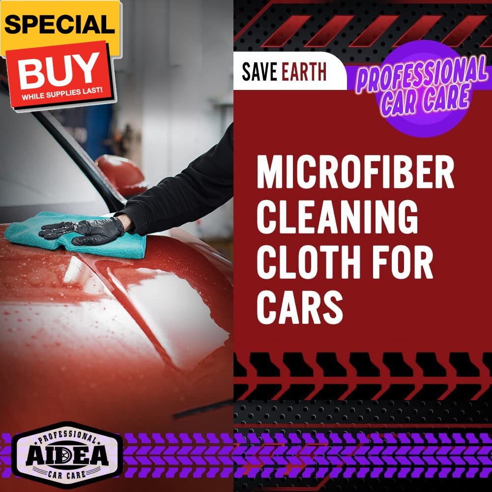 Microfiber Cleaning Cloths, 50PK, Microfiber Towels for Cars, Premium All Purpos