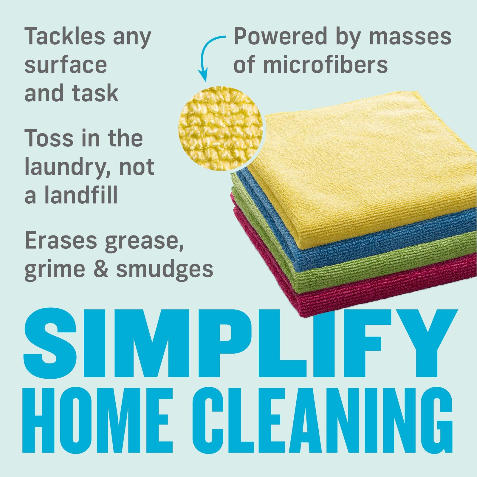 E Cloth General Purpose Cleaning Cloths 4 Pack Assorted Colors Reusable Micro…