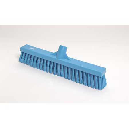 Remco 31743 16 In Sweep Face Broom Head, Soft/Stiff Combination, Synthetic, Blue