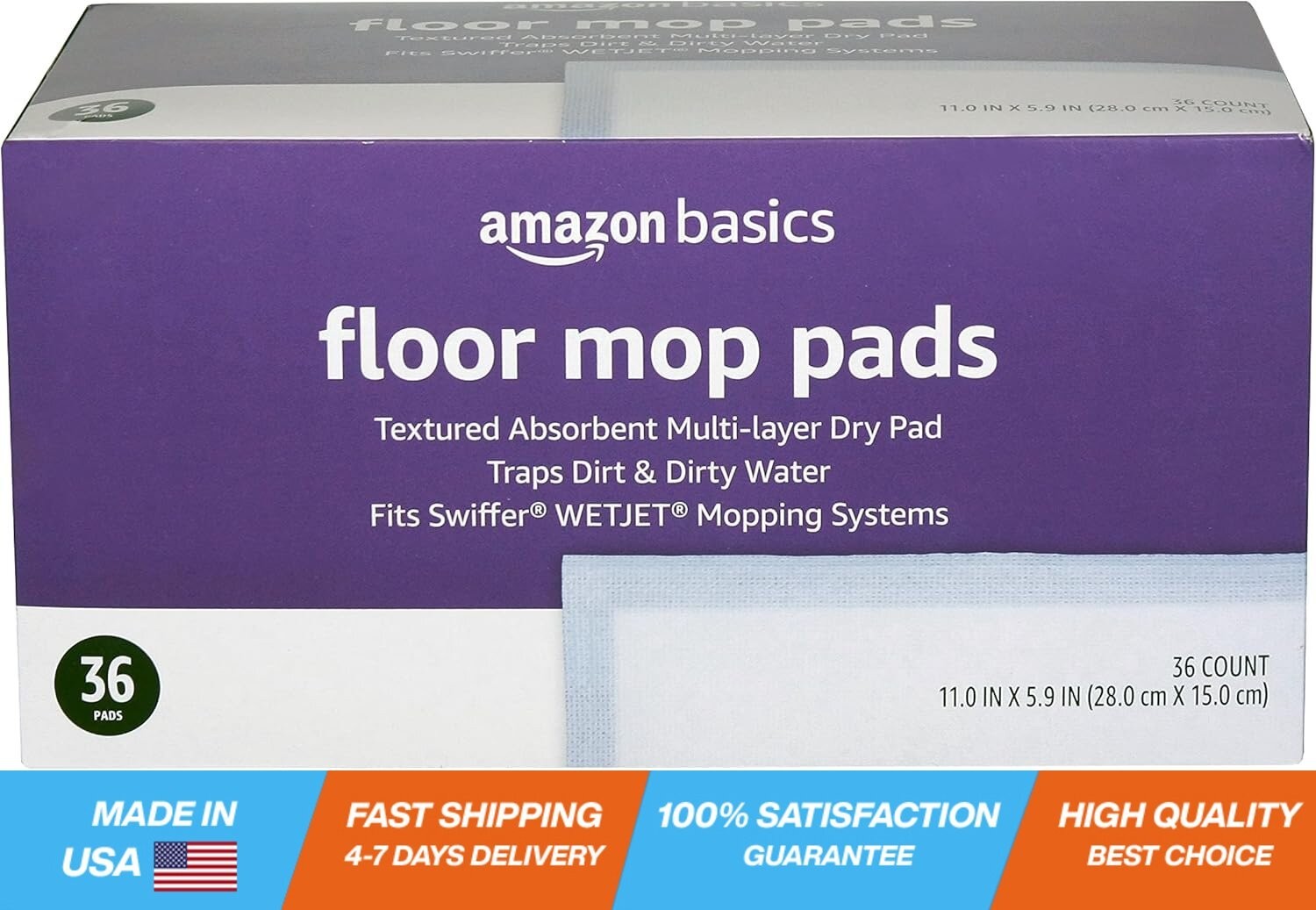 36 Count Absorbent Wet Mopping Refills for Power Mop Systems