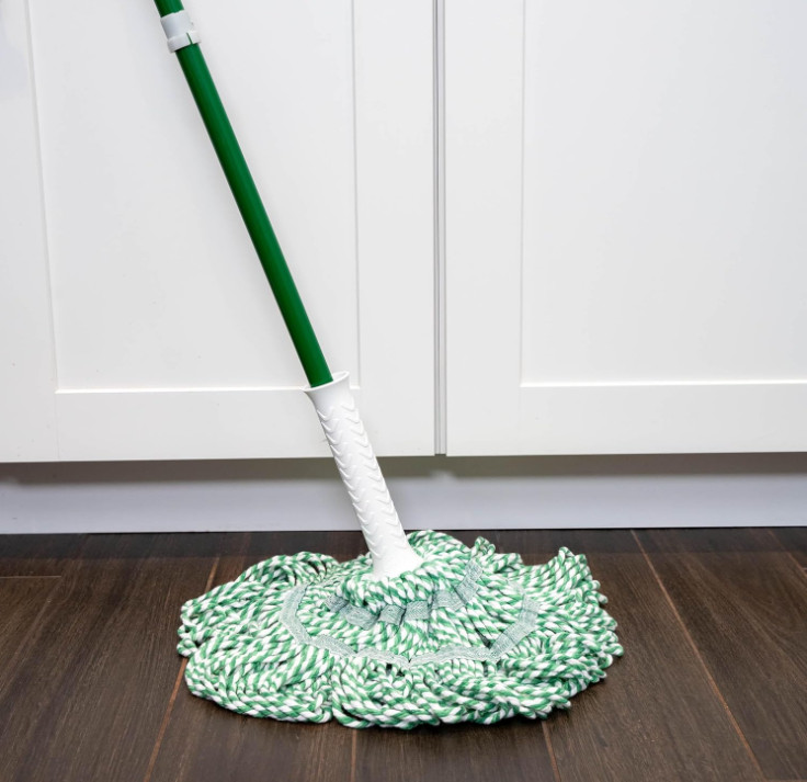 Tornado Twist Mop Cotton Blend Head Steel Handle Green White NEW
