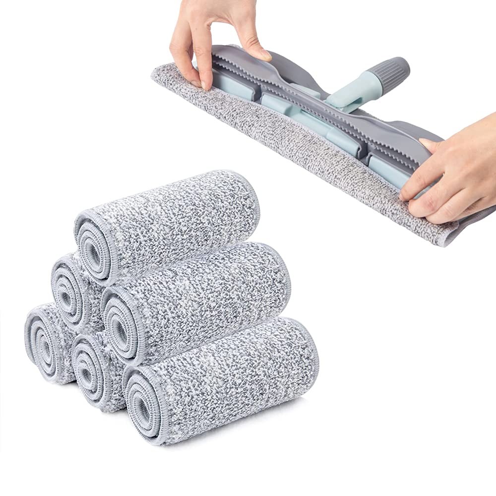 15 Inch Reusable Floor Mop Refill Pads 6 Pack Microfiber Mop Head