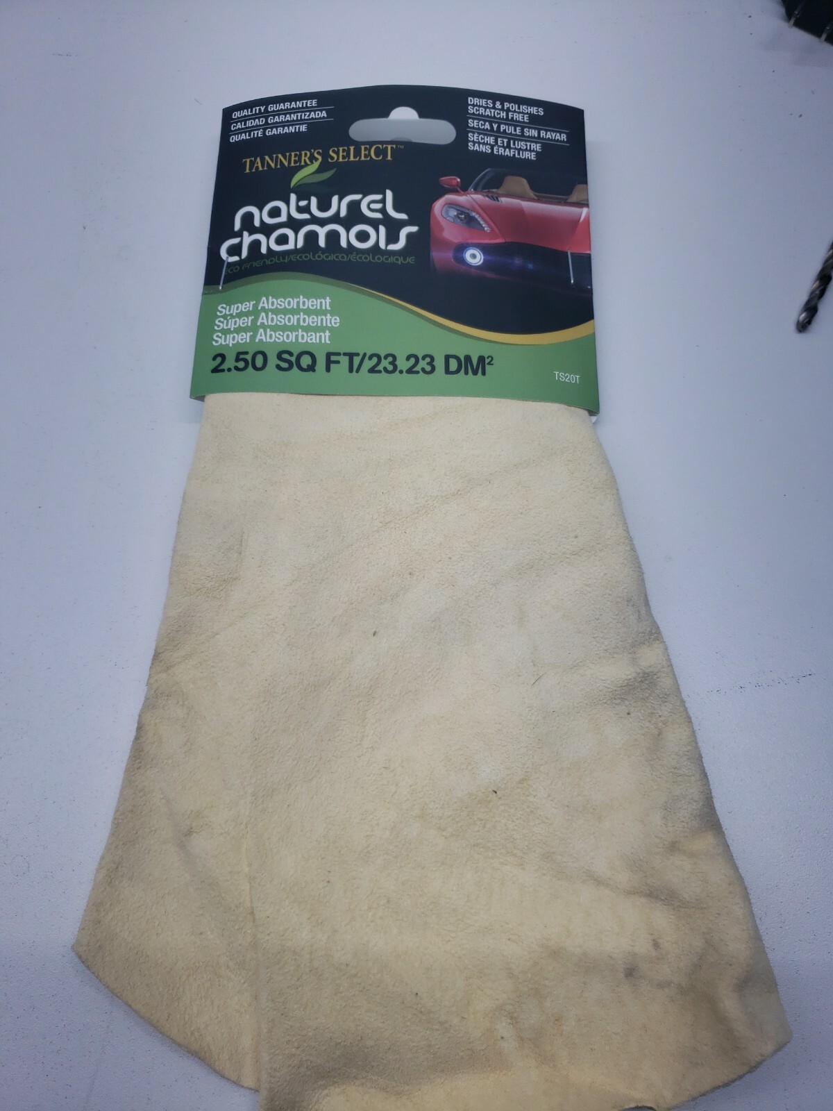 Acme Tanner’s Select Natural CHAMOIS Dries Polishes Absorbent 2.5 sq ft