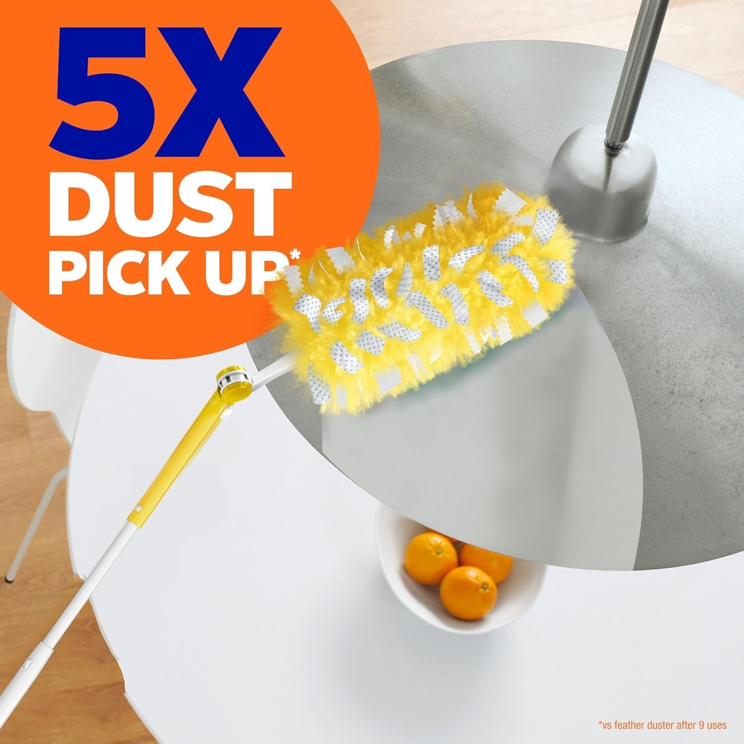 Extendable Duster Kit 3 ft Handle Heavy Duty 3 Refills Ceiling Fans Vents Dustin
