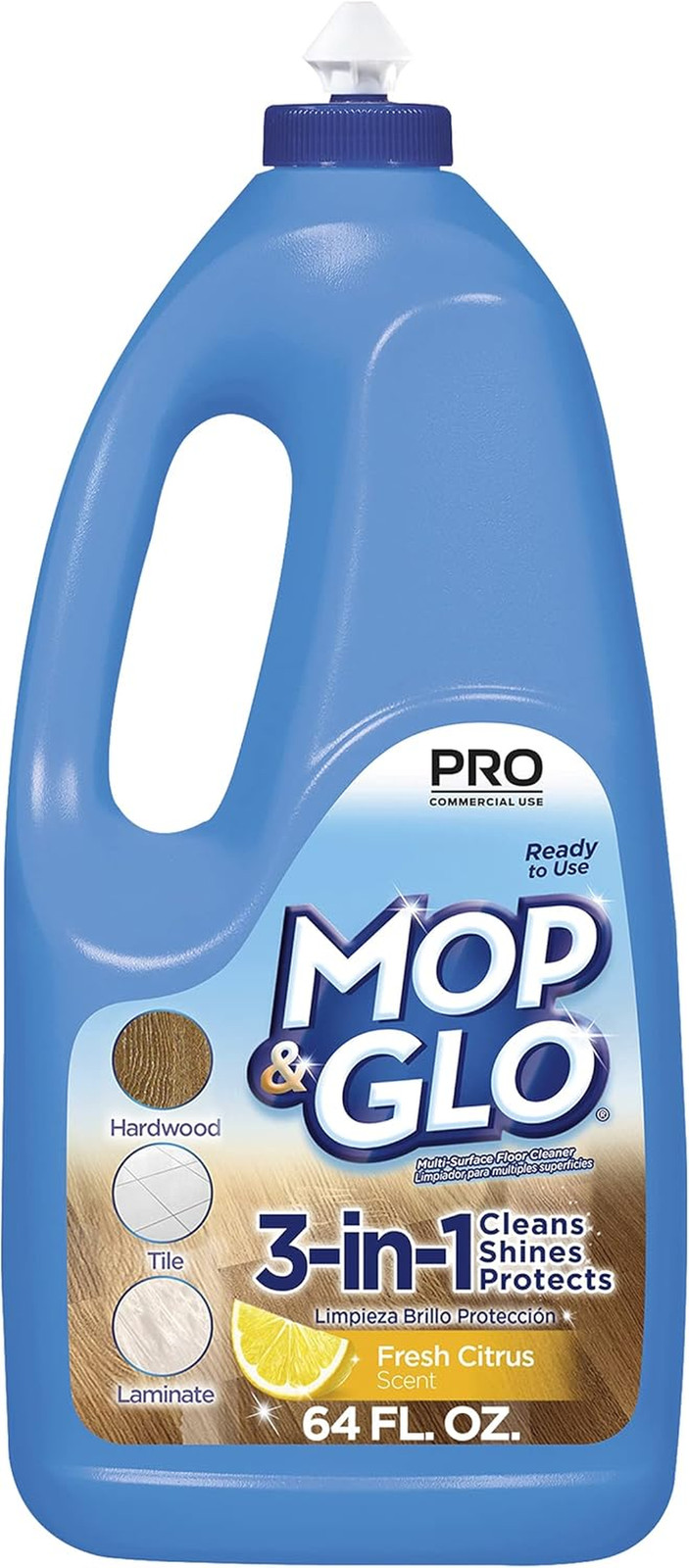Professional Multi Surface Floor Cleaner Fresh Citrus Scent Shines Protect floor