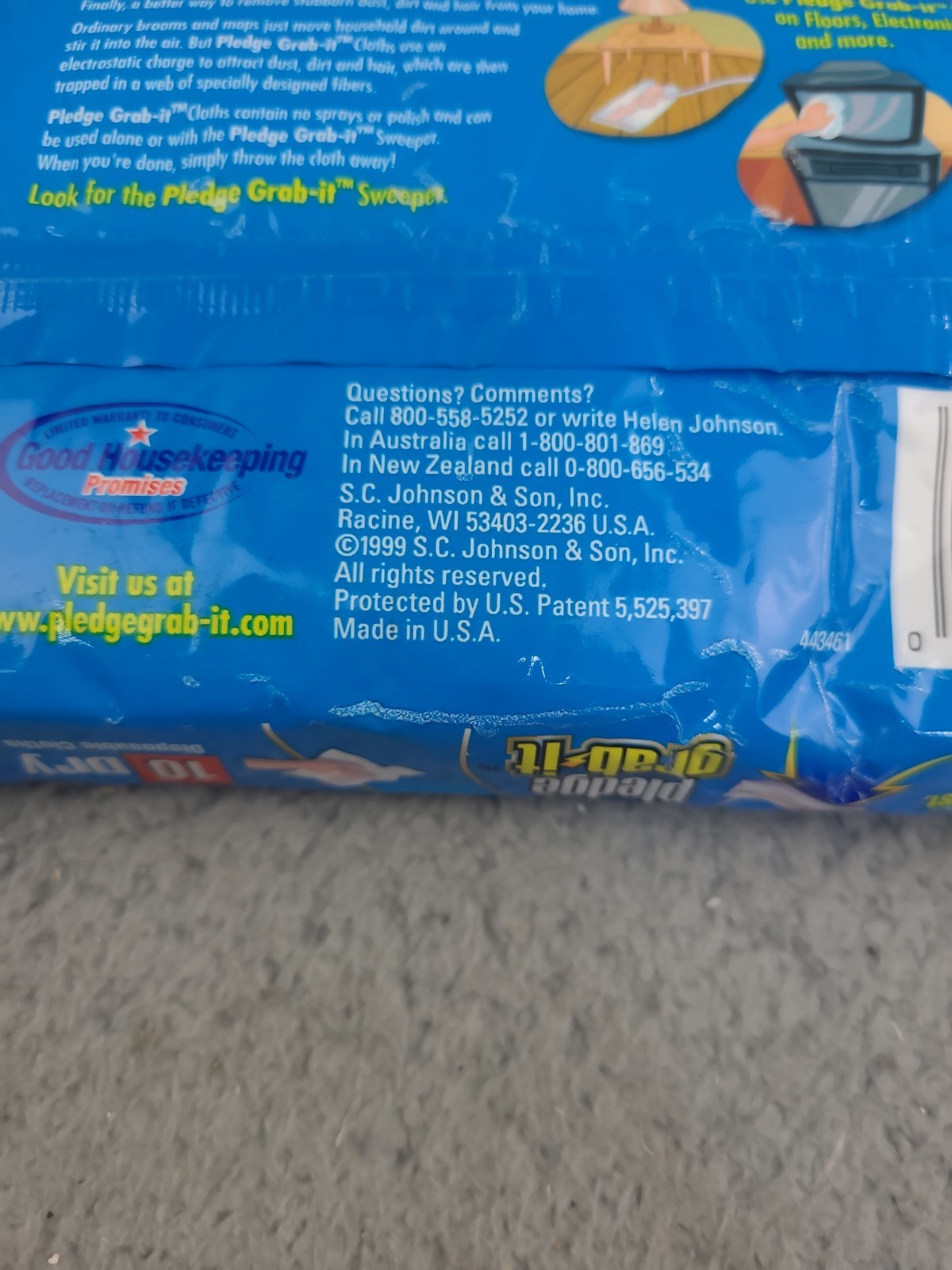 7x Pledge Grab It Dry Unscented Cloths – 10 Dry 8 in x 11.5 in Disposable Cloths