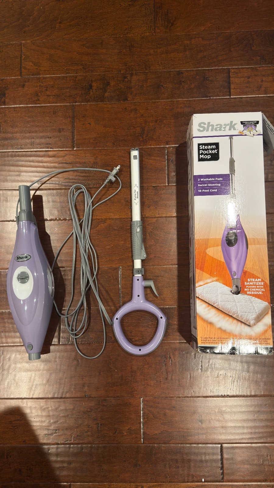 Shark S3501 Steam Pocket Mop Body Replacement Part Purple NEW