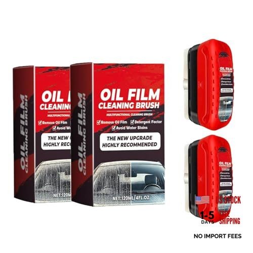 2pack Automotive Oil Film Cleaning Brush New Glass Coating for Windshield