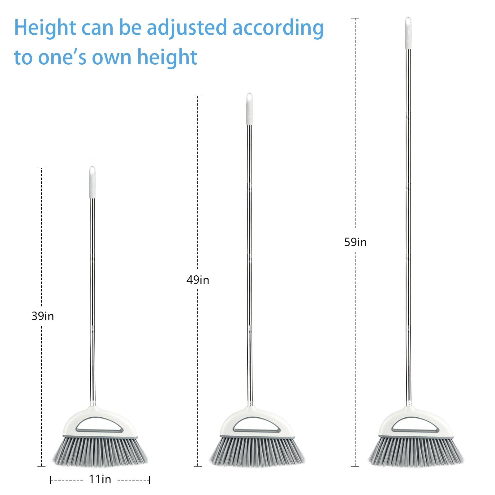 Angle Brooms for Sweeping Indoor – Indoor Broom for Hardwood Floors House Br