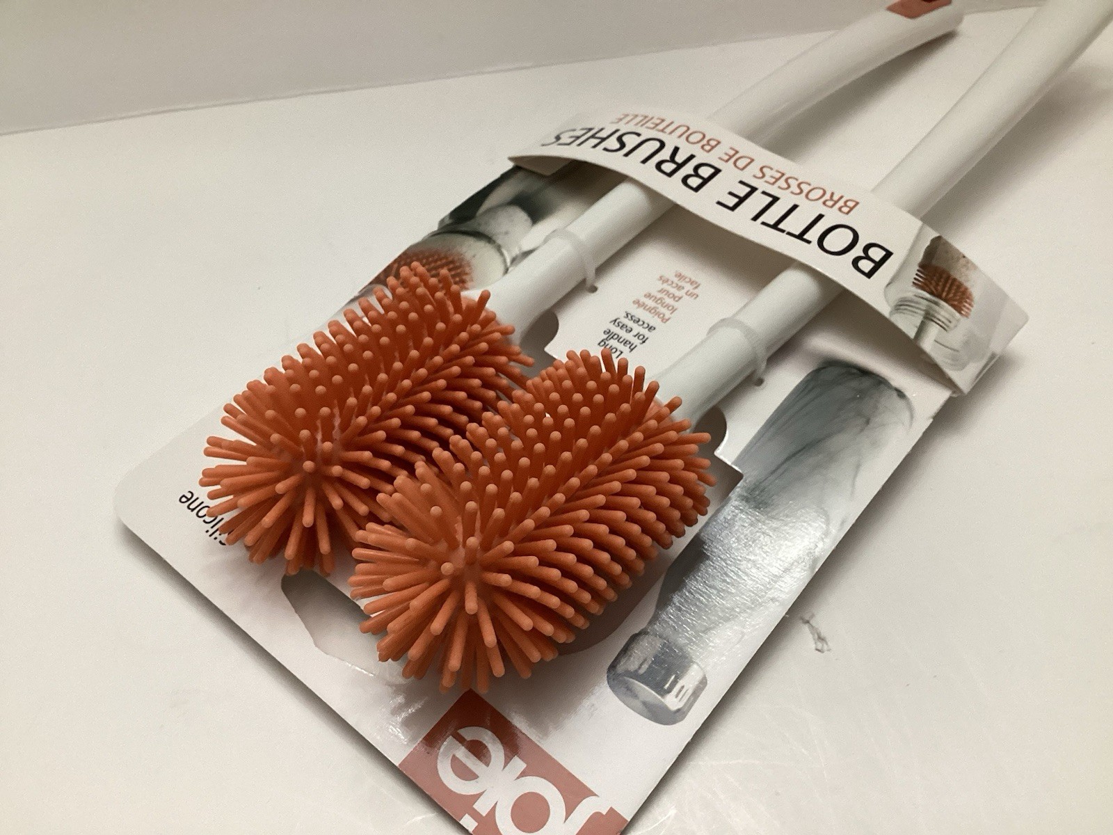 Joie MSC Silicone Bottle Brush Set Of Two Long Handle Easy Access