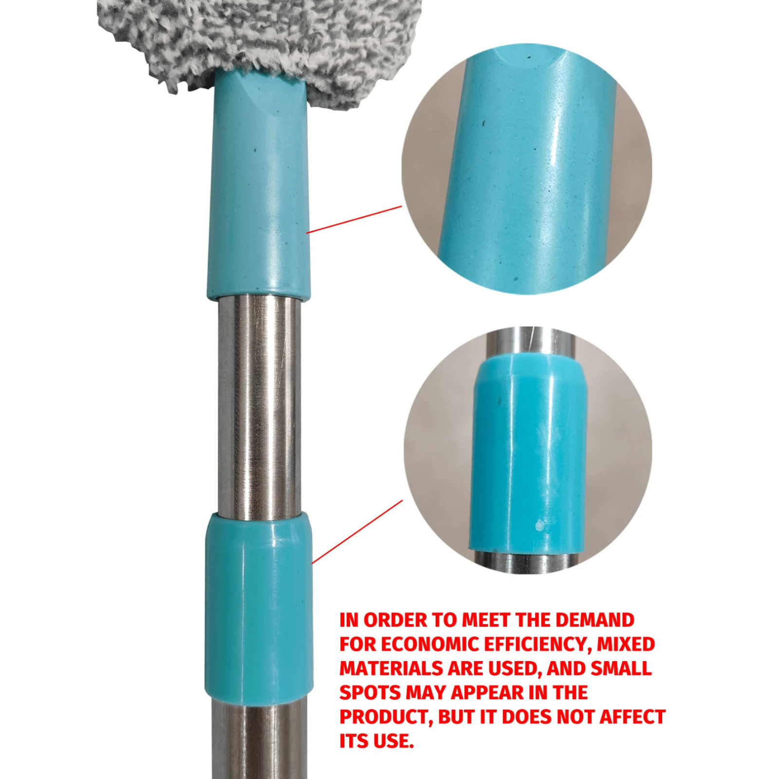 Microfiber Dusting Brush with Extension Rod Washable Extendabl Dust Duster Brush