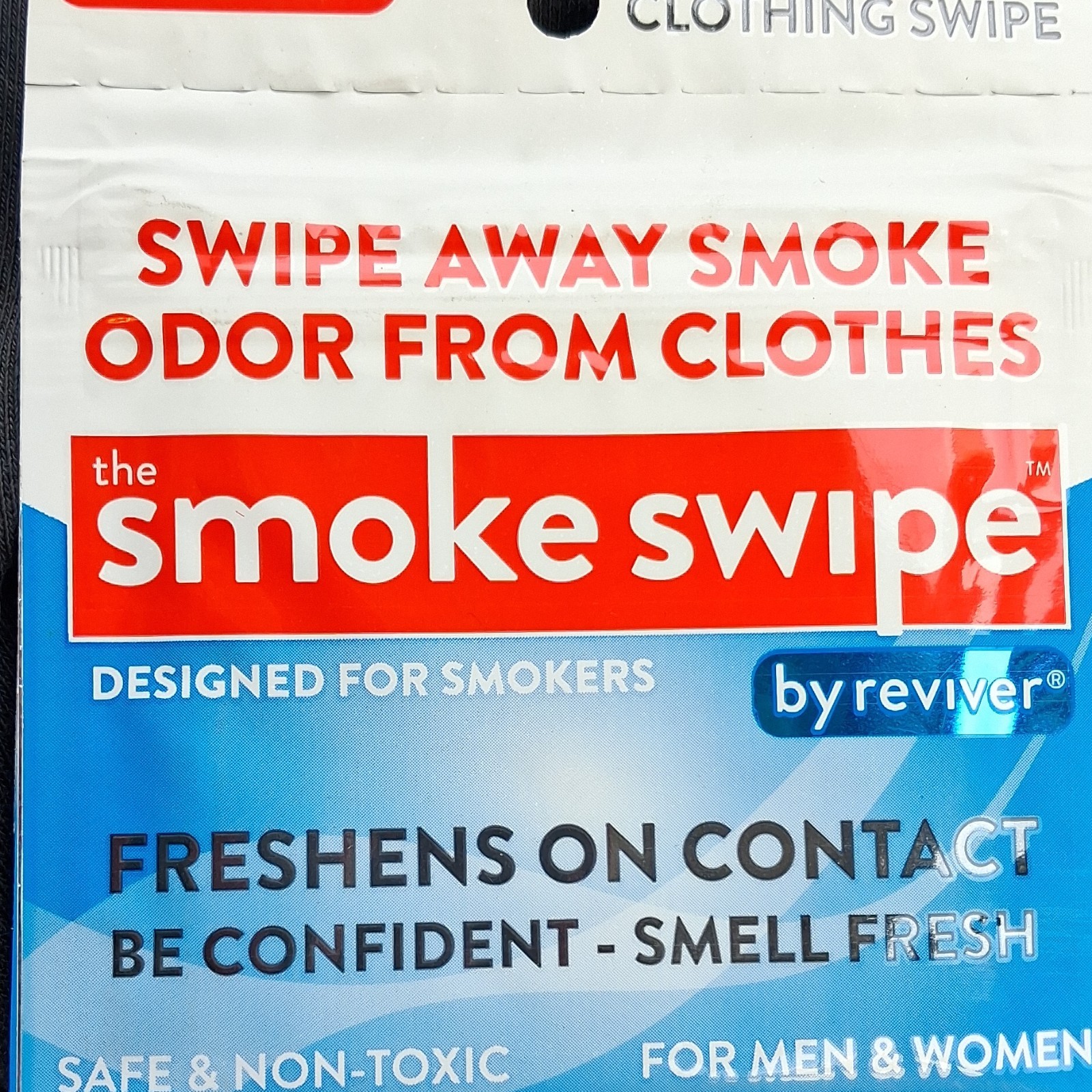 Reviver Reusable Odor Removal Clothing Swipe Multicolor Fresh Scent Safe