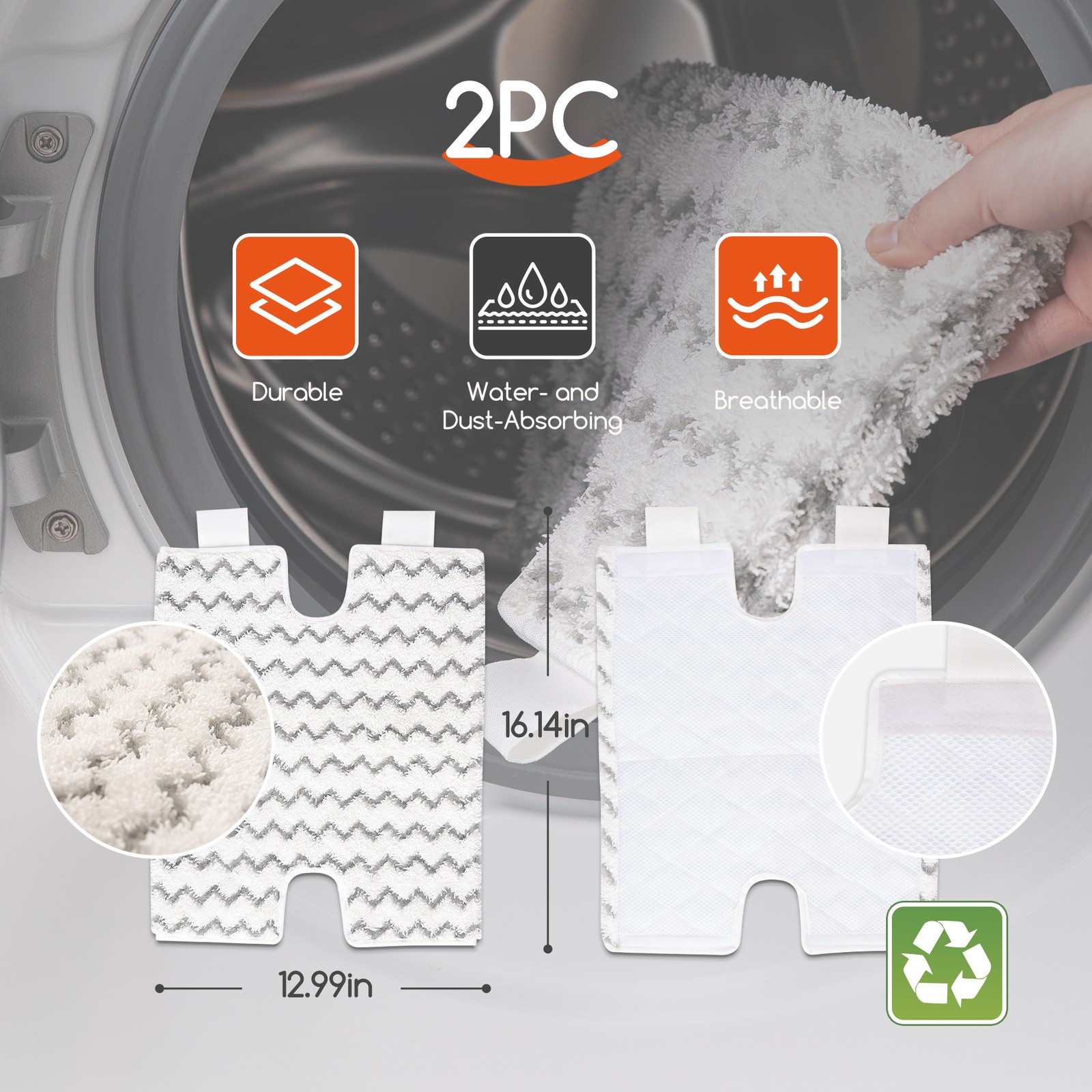 10-in-1 Steam Mop 15s Fast Heat & 270° Flip Head for Hardwood Tile & Sofa