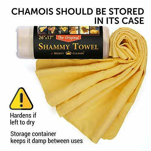Premium Сar Shammy Towel – 26″ x 17″ – Super Absorbent Chamois Cloth for Car –