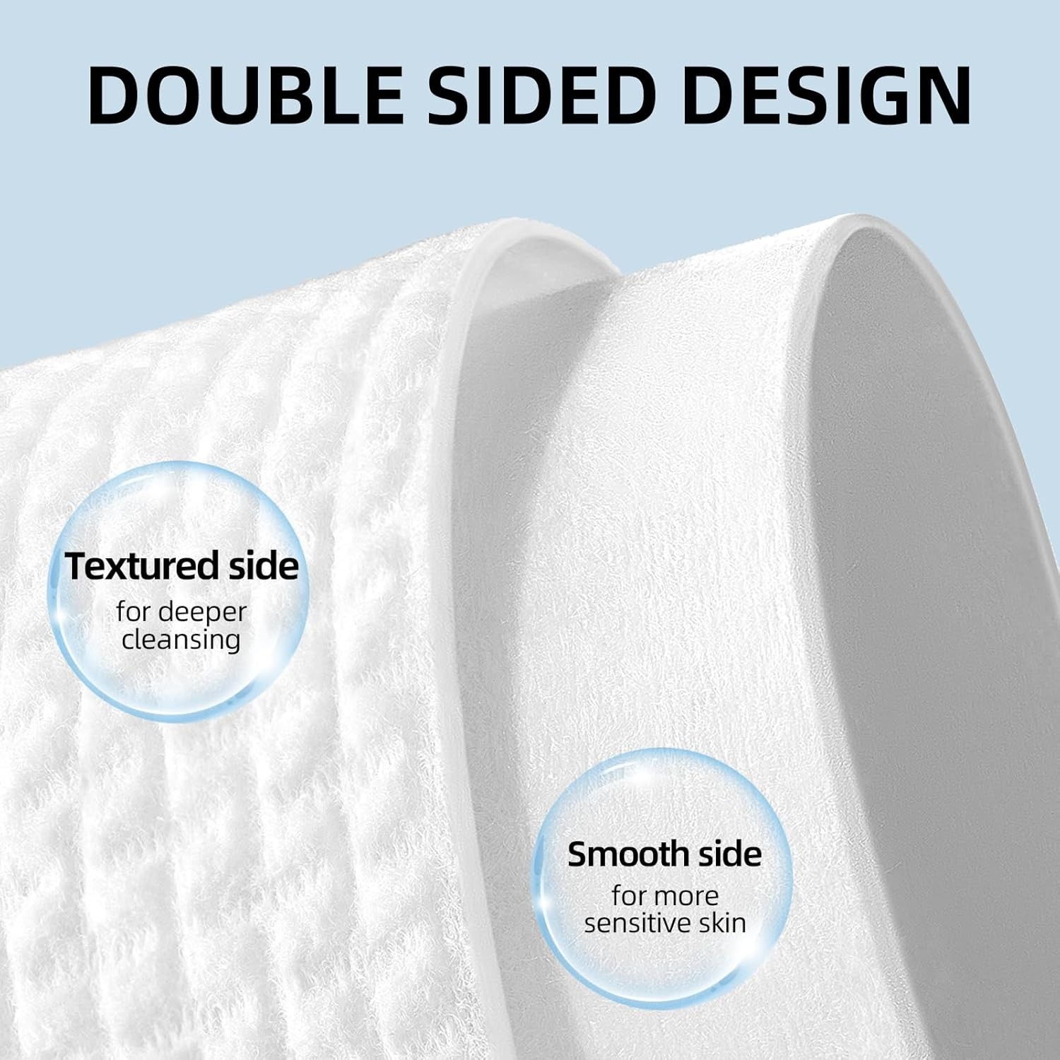 Clean Towels XL Disposable Face Towels (50 Count, 25x30cm) – Makeup Remover Dry