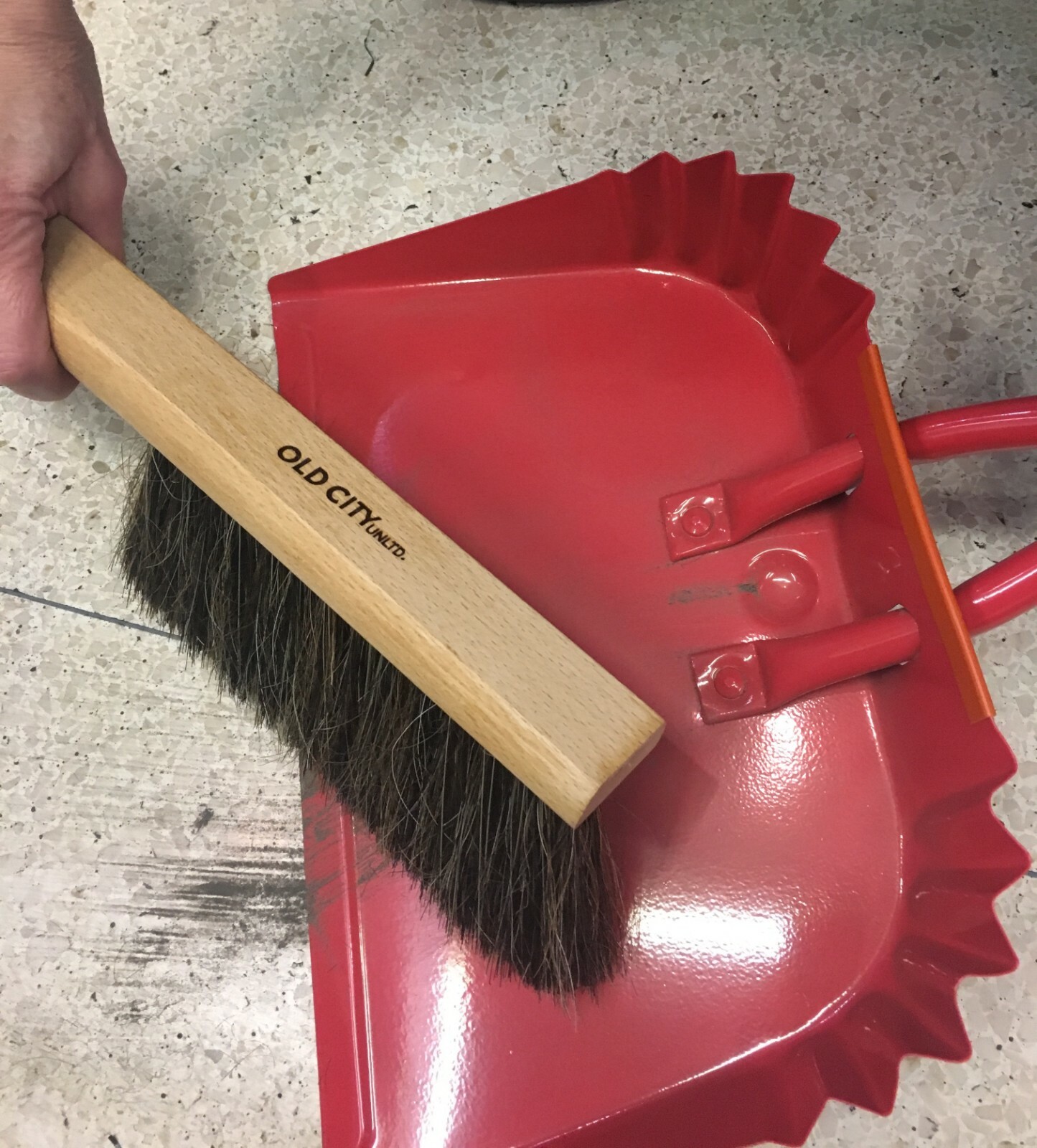 Dustpan,Woodworking Bench Brush-USA Horsehair, FirePlace Brush, Shop, Counter