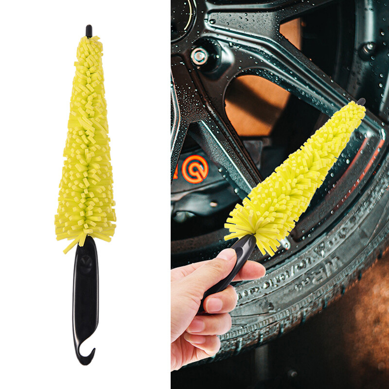 Car Wheel Cleaning Brush Rim Tire Detailing Automotive Motorcycles Sponge Care
