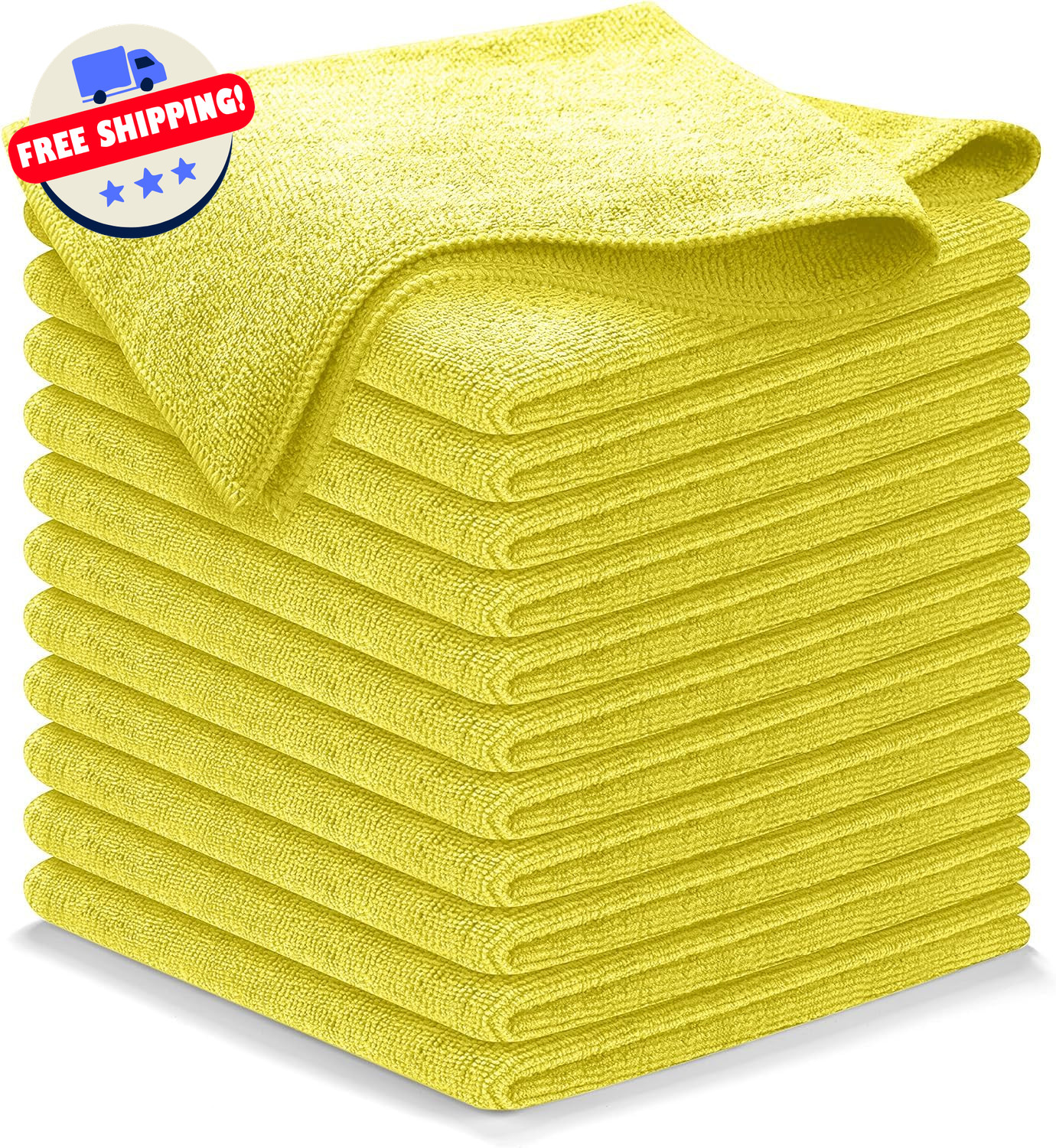 Microfiber Towel Cleaning Cloths 12 Pack Ultra Absorbent Streak-Free 12.5″x12.5″