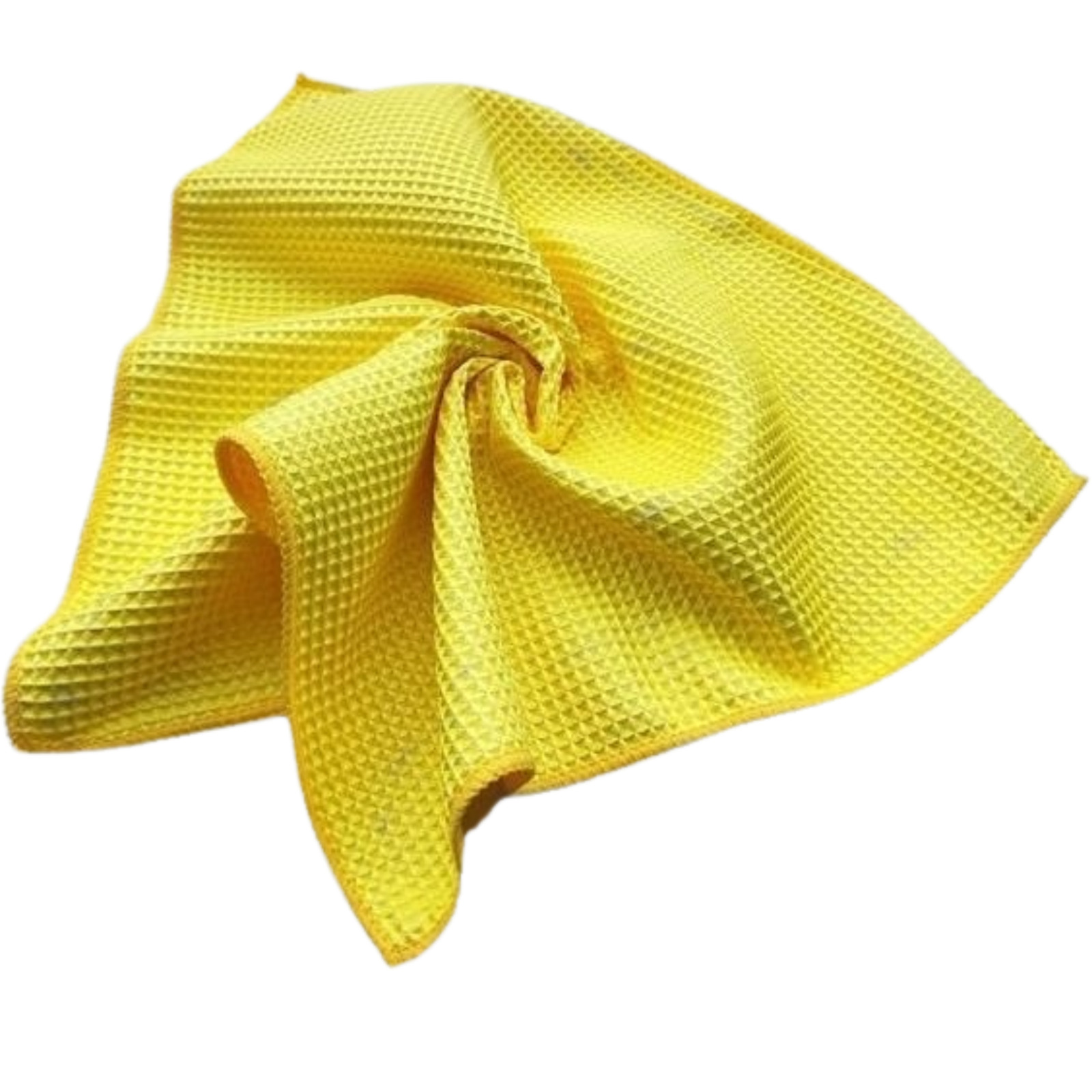 10 Pack of Microfiber Waffle Cleaning Cloths – 16 x 16 Lint Free Brown 400 GSM