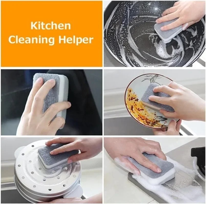 Kitchen Cleaning Sponges Non Scratch Dish Washing Scouring Pads Multi Pack