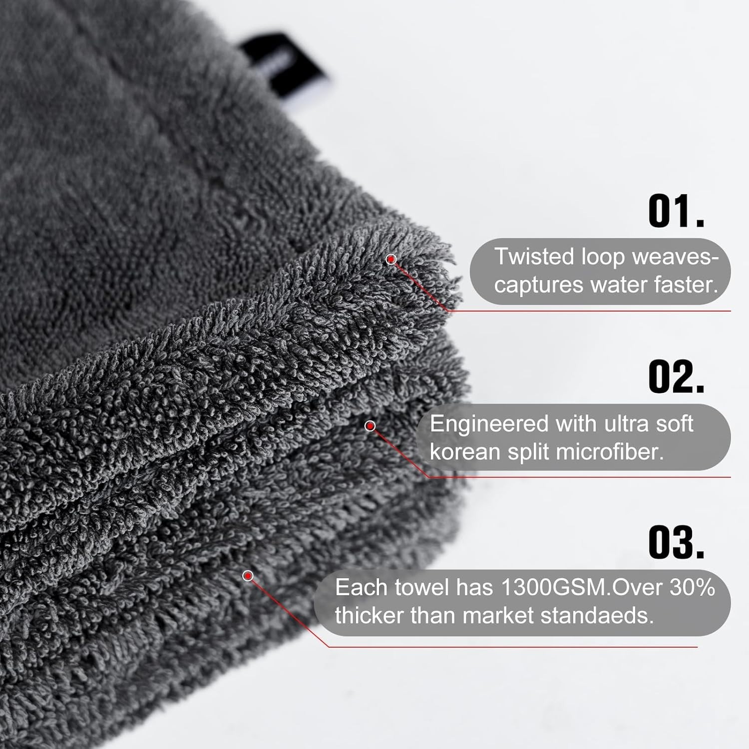 Twin Pack Extra Large 24×36 Microfiber Towels – Soft, Durable & Machine Washable