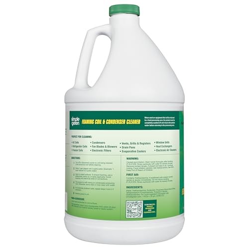 Simple Green Foaming Coil Cleaner – Gallon, 128 Fl Oz (Pack of 1), Colorless