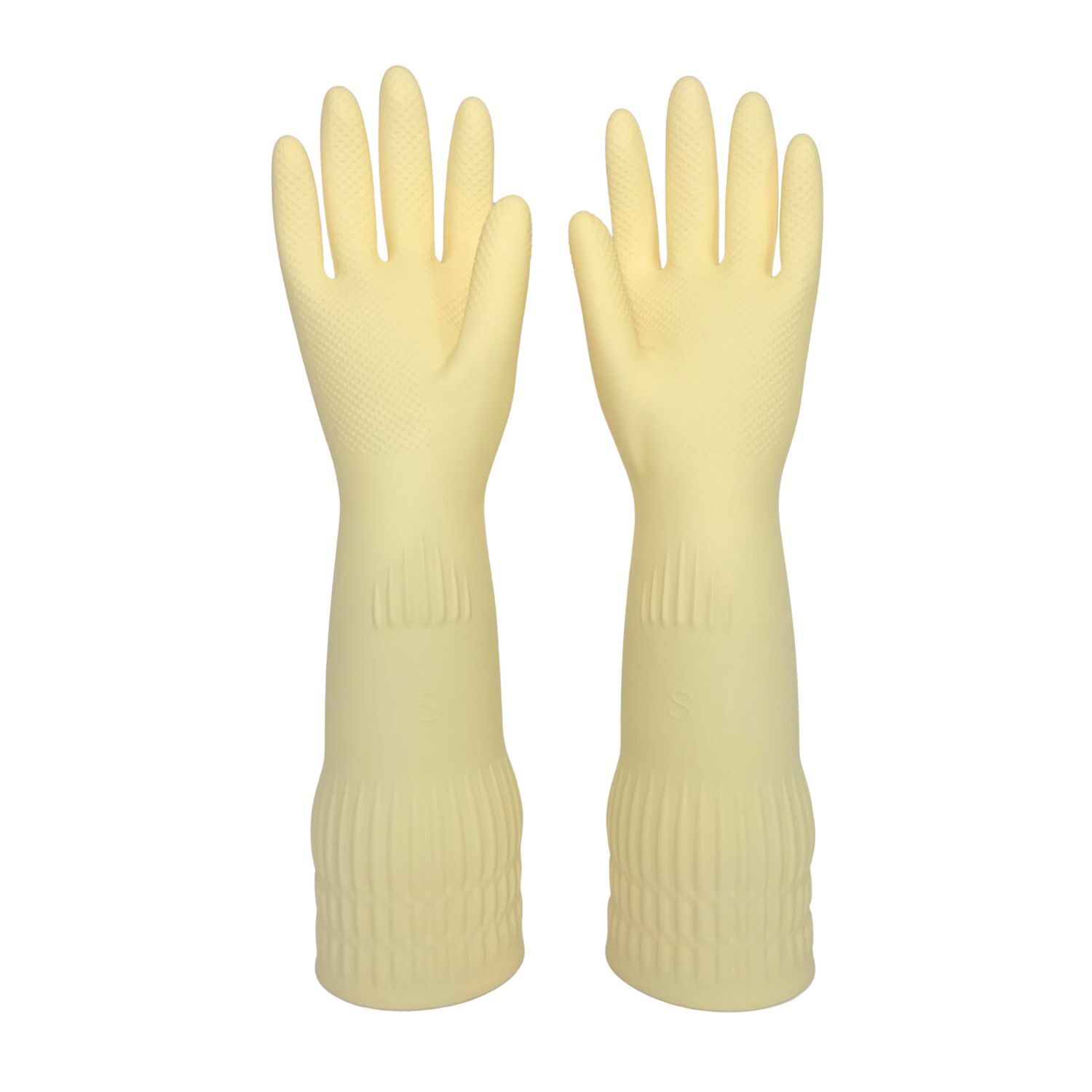 Heavy duty Reusable Long Rubber Dishwashing & Cleaning Gloves 3 or 6 Pairs